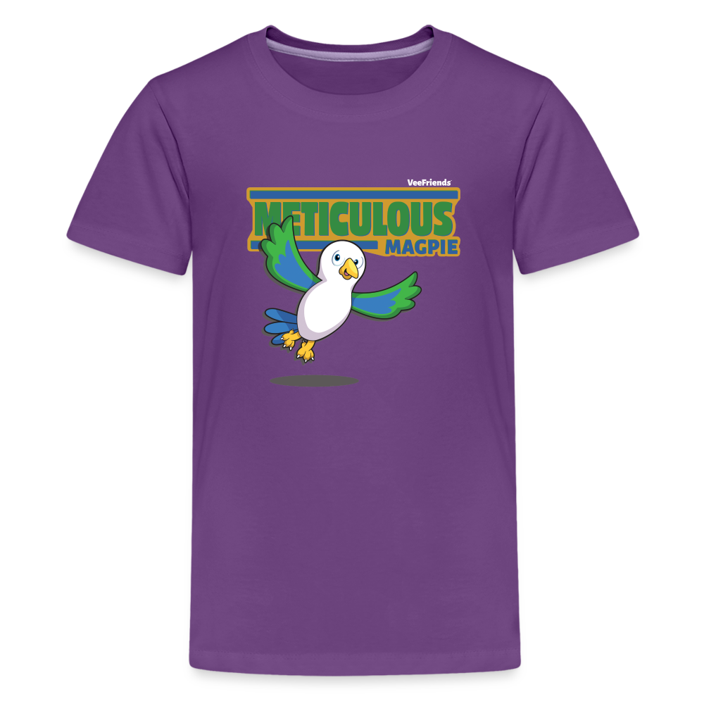 Meticulous Magpie Character Comfort Kids Tee - purple