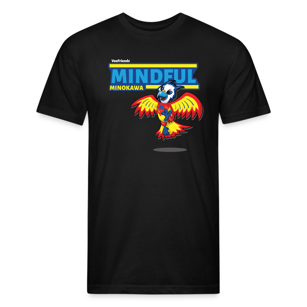 Mindful Minokawa Character Comfort Adult Tee - black