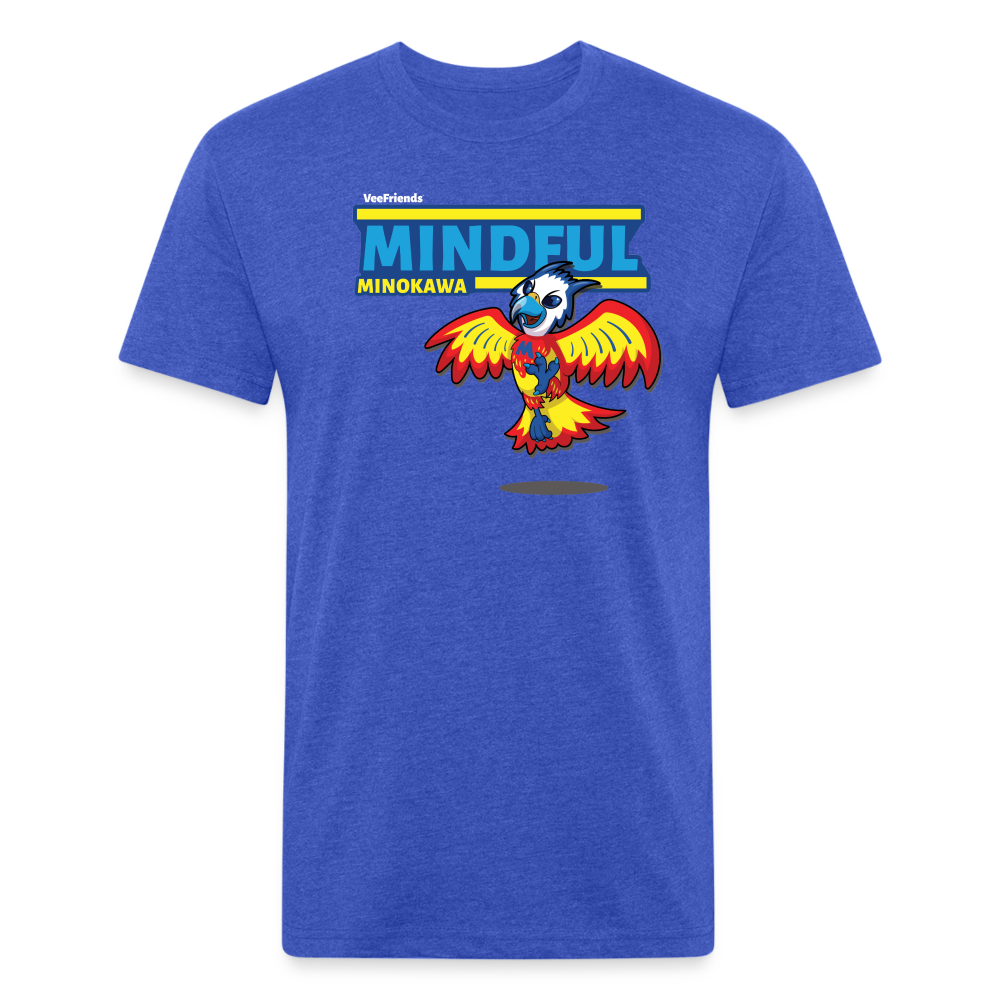 Mindful Minokawa Character Comfort Adult Tee - heather royal