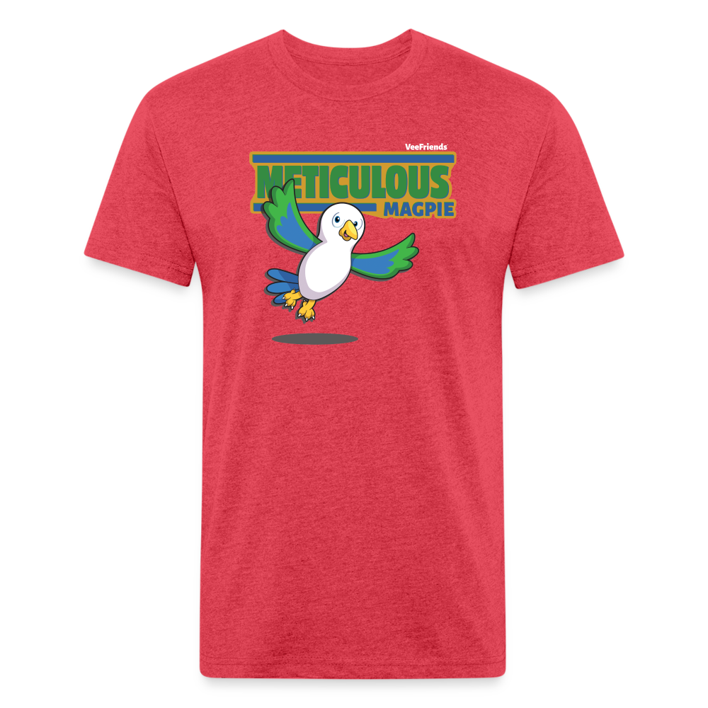 Meticulous Magpie Character Comfort Adult Tee - heather red