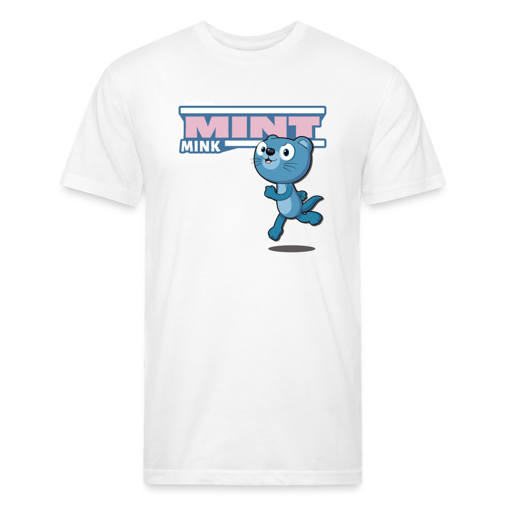 Mint Mink Character Comfort Adult Tee - white