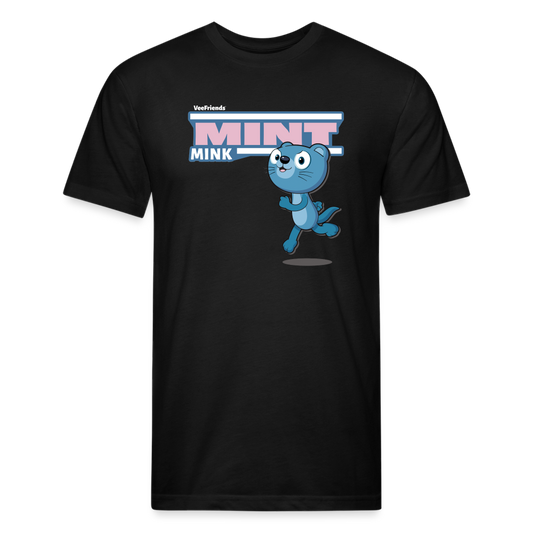 Mint Mink Character Comfort Adult Tee - black