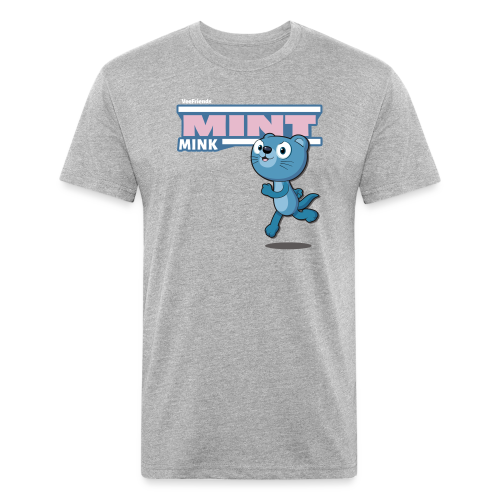 Mint Mink Character Comfort Adult Tee - heather gray