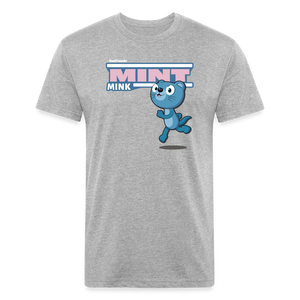 Mint Mink Character Comfort Adult Tee - heather gray