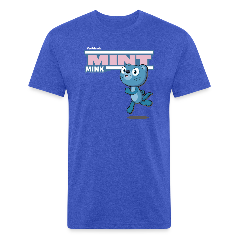 Mint Mink Character Comfort Adult Tee - heather royal