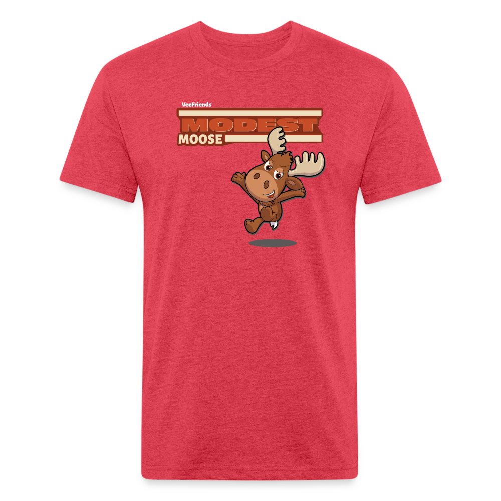 Modest Moose Character Comfort Adult Tee - heather red