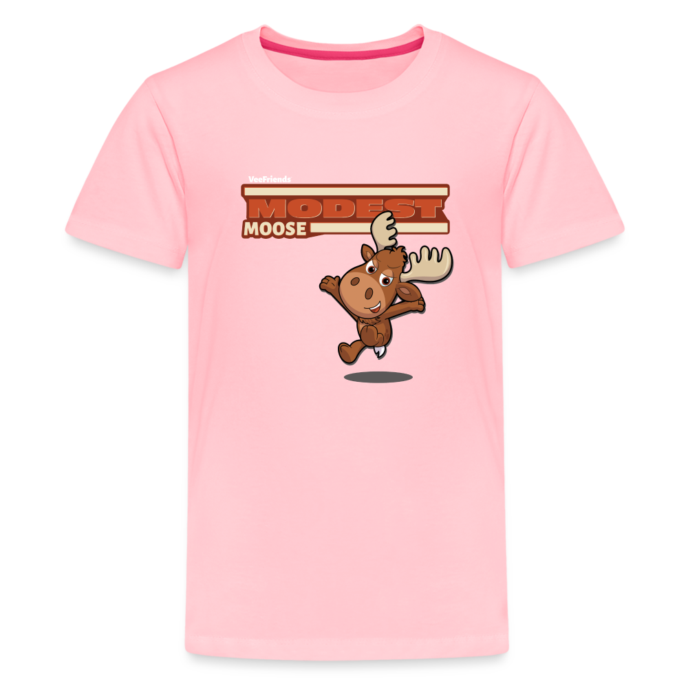 
            
                Load image into Gallery viewer, Modest Moose Character Comfort Kids Tee - pink
            
        