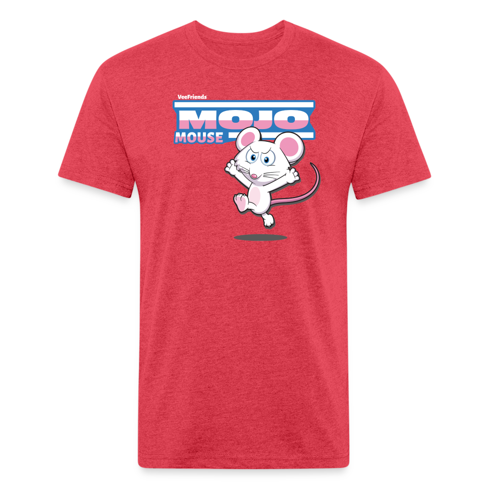 Mojo Mouse Character Comfort Adult Tee - heather red