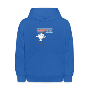 Nifty Narwhal Character Comfort Kids Hoodie - royal blue
