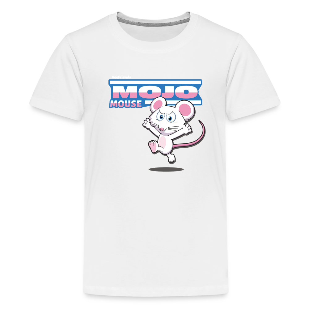 Mojo Mouse Character Comfort Kids Tee - white