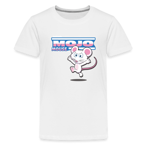 Mojo Mouse Character Comfort Kids Tee - white