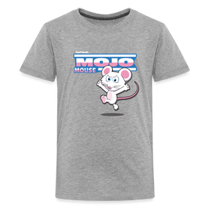 Mojo Mouse Character Comfort Kids Tee - heather gray