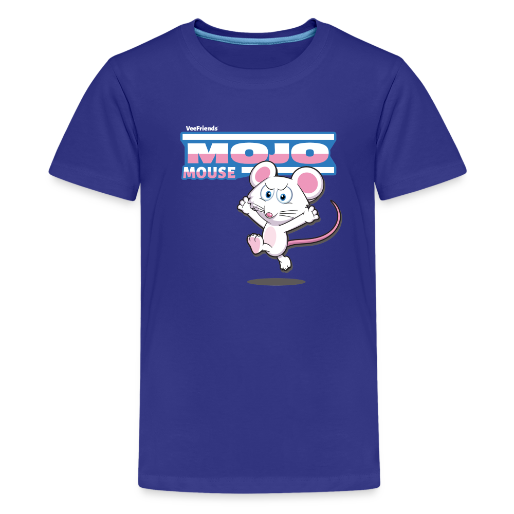 Mojo Mouse Character Comfort Kids Tee - royal blue