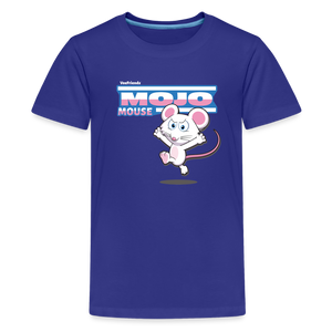 Mojo Mouse Character Comfort Kids Tee - royal blue