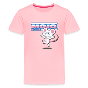 Mojo Mouse Character Comfort Kids Tee - pink