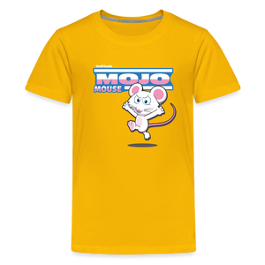 Mojo Mouse Character Comfort Kids Tee - sun yellow