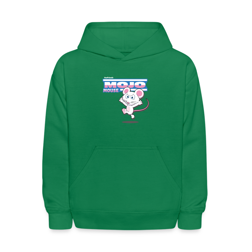 Mojo Mouse Character Comfort Kids Hoodie - kelly green