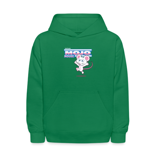 Mojo Mouse Character Comfort Kids Hoodie - kelly green