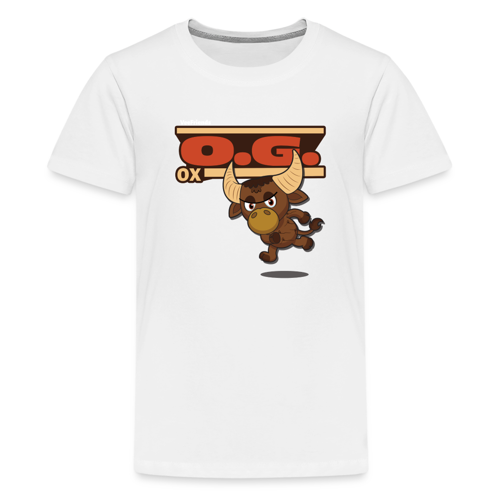 O.G. Ox Character Comfort Kids Tee - white