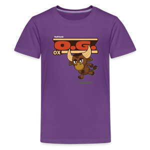 O.G. Ox Character Comfort Kids Tee - purple