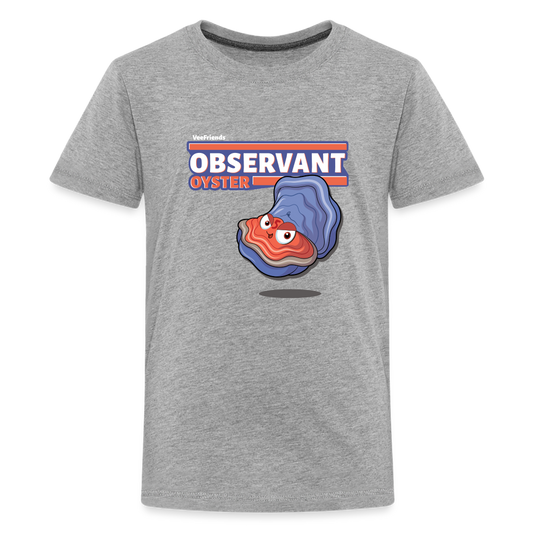 Observant Oyster Character Comfort Kids Tee - heather gray