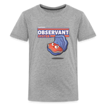 Observant Oyster Character Comfort Kids Tee - heather gray