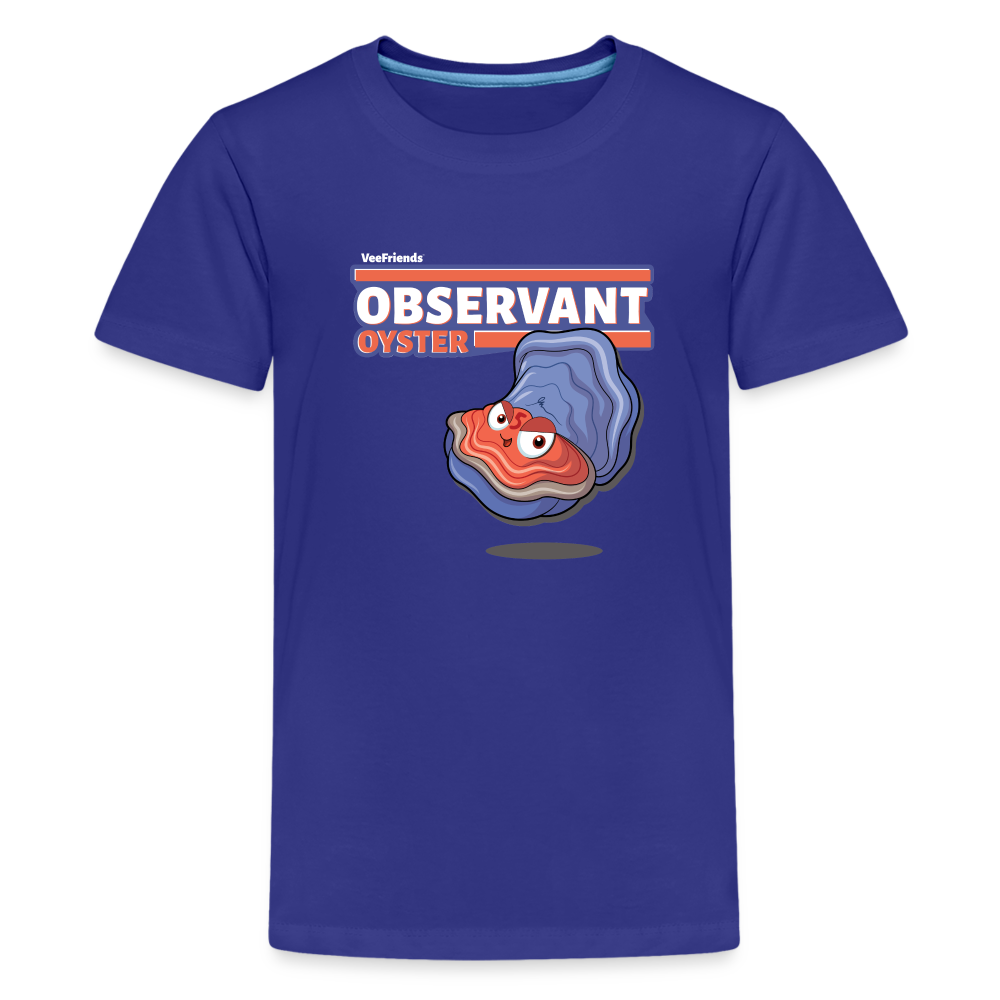 Observant Oyster Character Comfort Kids Tee - royal blue