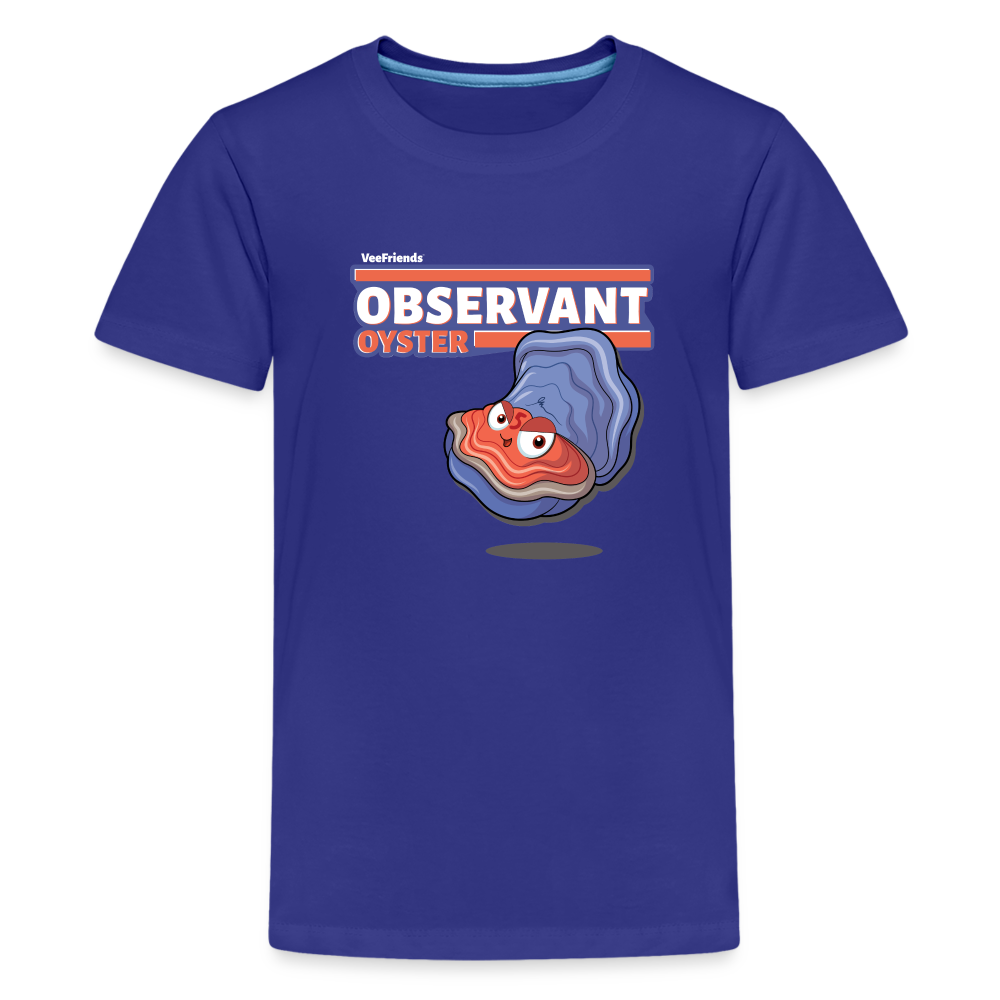 
            
                Load image into Gallery viewer, Observant Oyster Character Comfort Kids Tee - royal blue
            
        