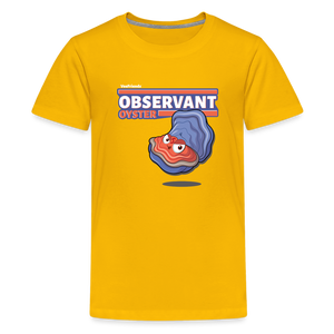 
            
                Load image into Gallery viewer, Observant Oyster Character Comfort Kids Tee - sun yellow
            
        