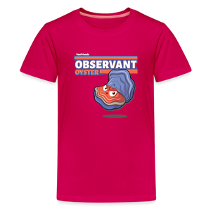 
            
                Load image into Gallery viewer, Observant Oyster Character Comfort Kids Tee - dark pink
            
        