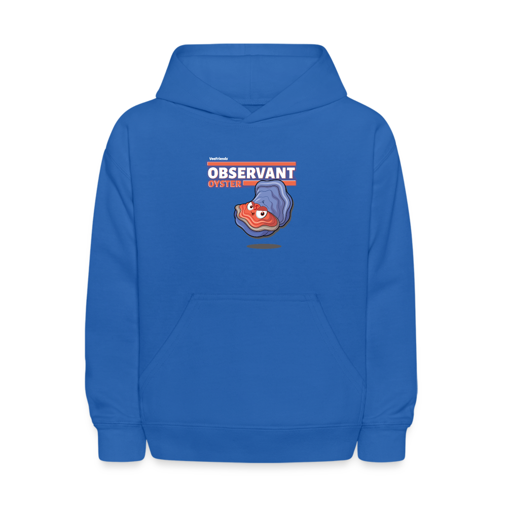 Observant Oyster Character Comfort Kids Hoodie - royal blue