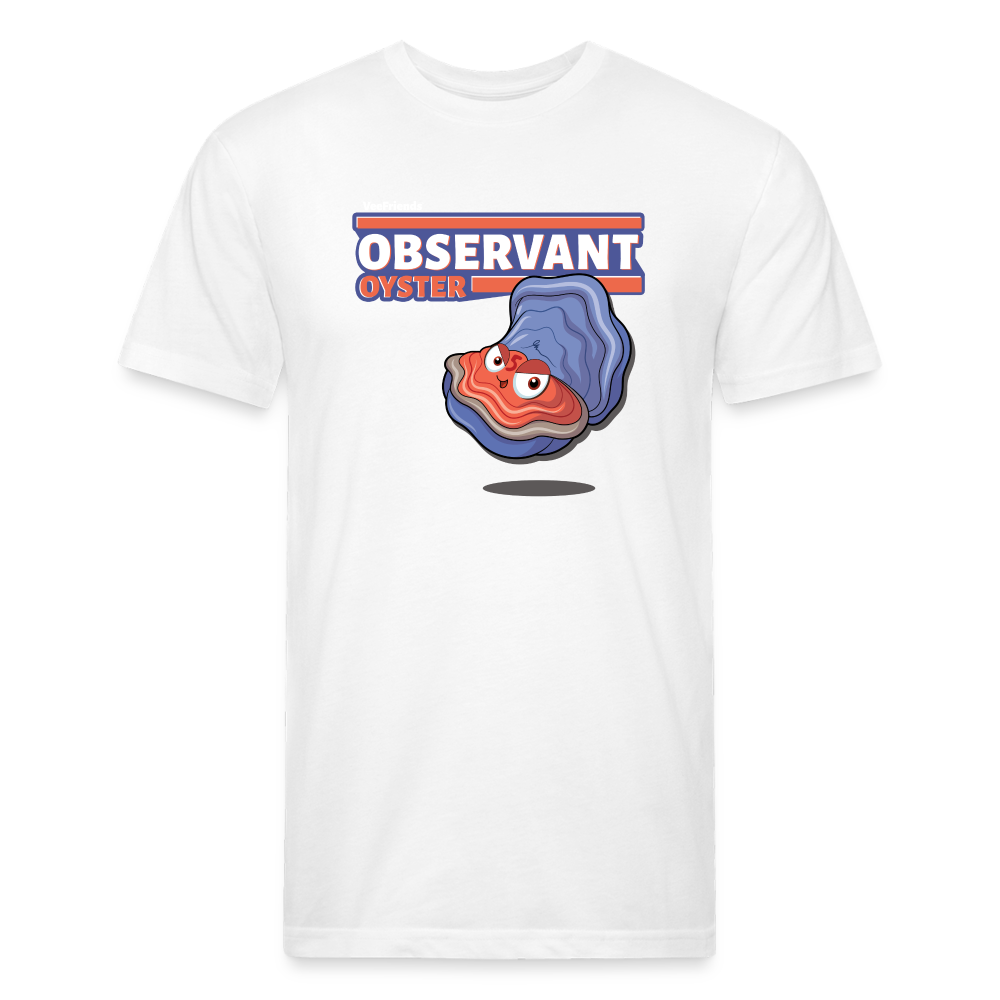 Observant Oyster Character Comfort Adult Tee - white