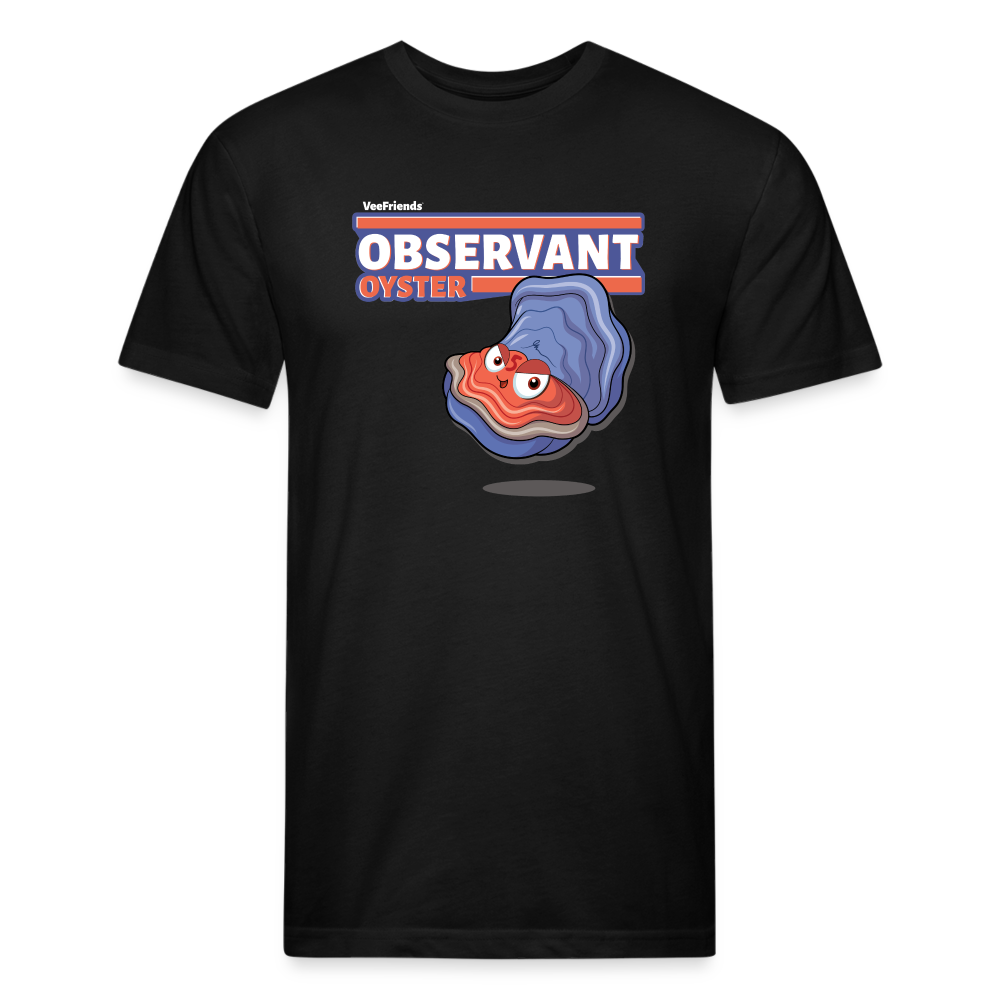 Observant Oyster Character Comfort Adult Tee - black