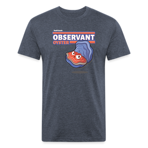 Observant Oyster Character Comfort Adult Tee - heather navy
