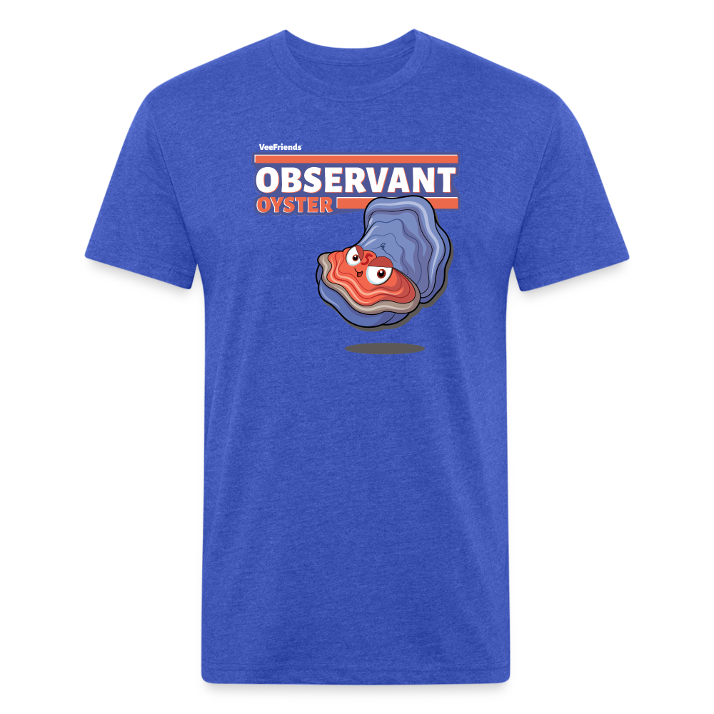 Observant Oyster Character Comfort Adult Tee - heather royal