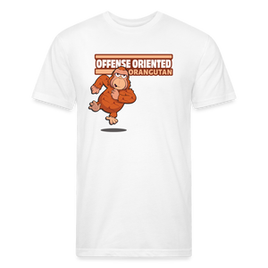 Offense Oriented Orangutan Character Comfort Adult Tee - white