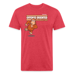 Offense Oriented Orangutan Character Comfort Adult Tee - heather red