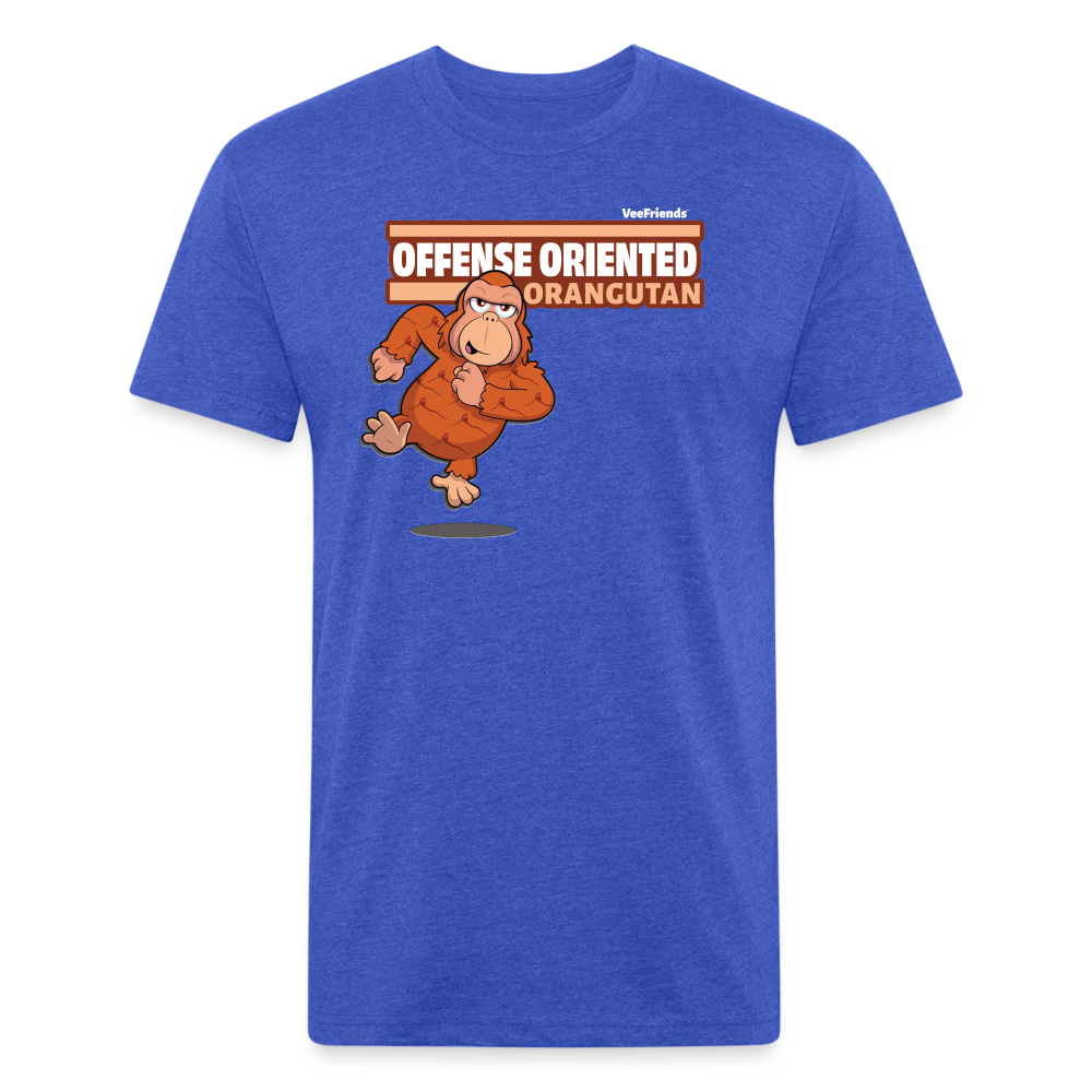 Offense Oriented Orangutan Character Comfort Adult Tee - heather royal