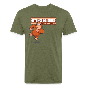 Offense Oriented Orangutan Character Comfort Adult Tee - heather military green