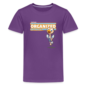 
            
                Load image into Gallery viewer, Organized Ostrich Character Comfort Kids Tee - purple
            
        
