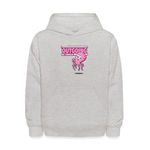 
            
                Load image into Gallery viewer, Outgoing Octopus Character Comfort Kids Hoodie - heather gray
            
        