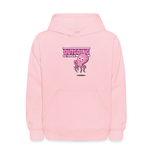 Outgoing Octopus Character Comfort Kids Hoodie - pink