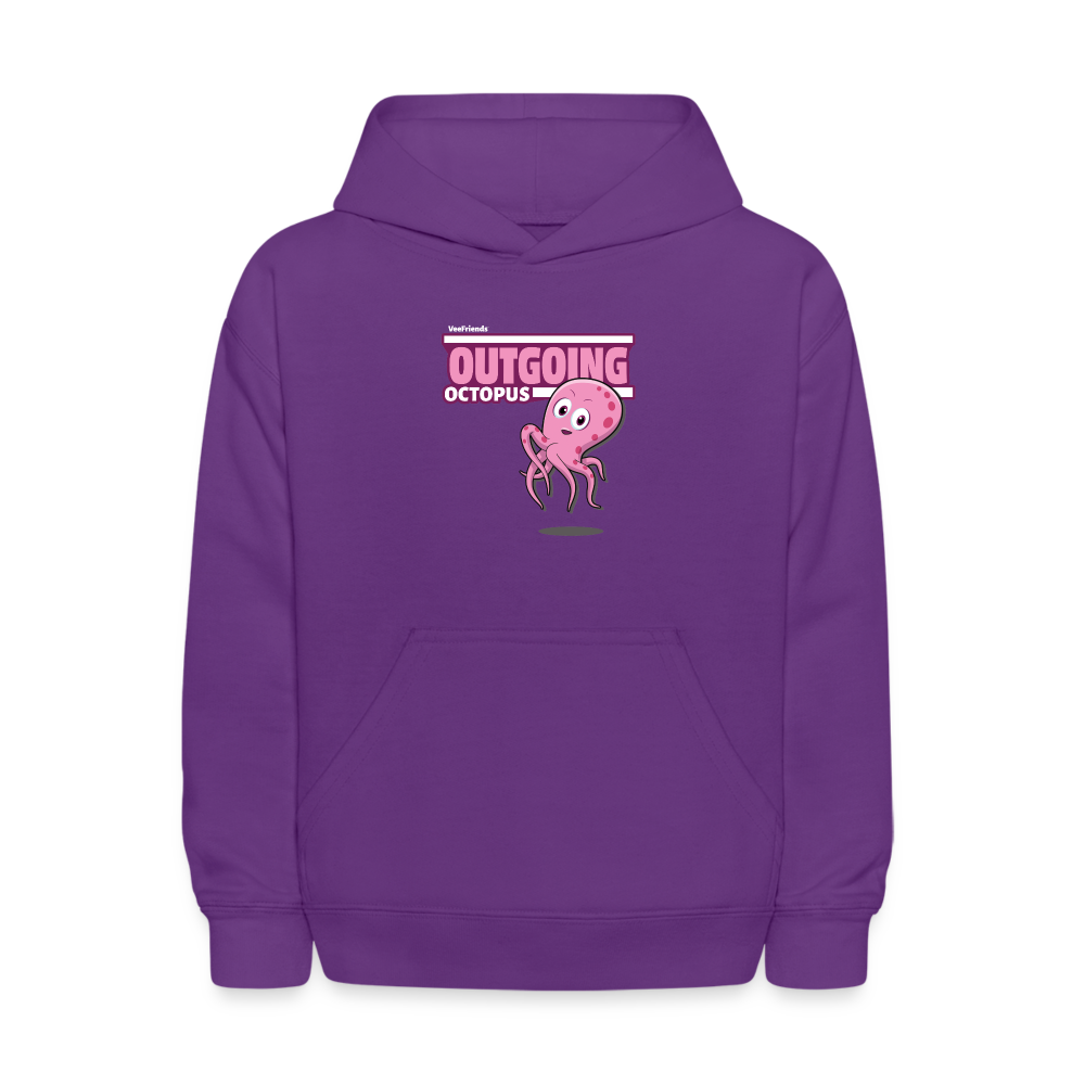 
            
                Load image into Gallery viewer, Outgoing Octopus Character Comfort Kids Hoodie - purple
            
        
