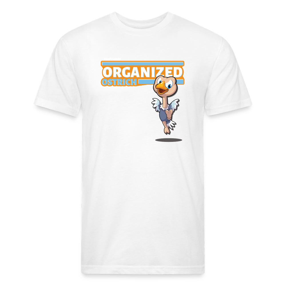 Organized Ostrich Character Comfort Adult Tee - white
