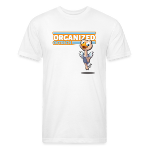 Organized Ostrich Character Comfort Adult Tee - white