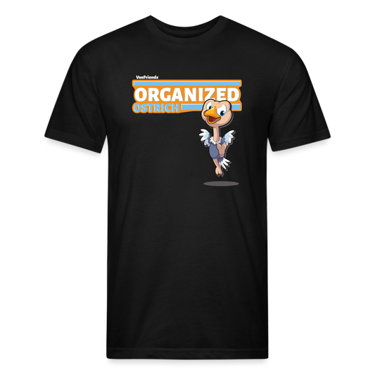 Organized Ostrich Character Comfort Adult Tee - black