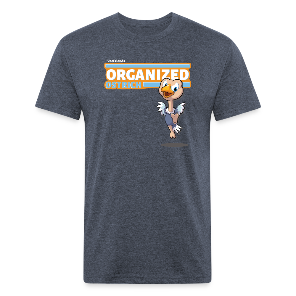 Organized Ostrich Character Comfort Adult Tee - heather navy