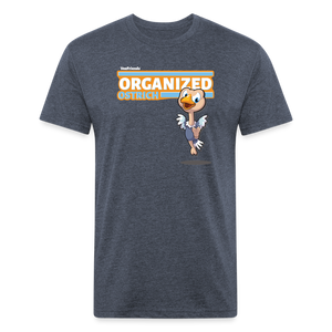 Organized Ostrich Character Comfort Adult Tee - heather navy