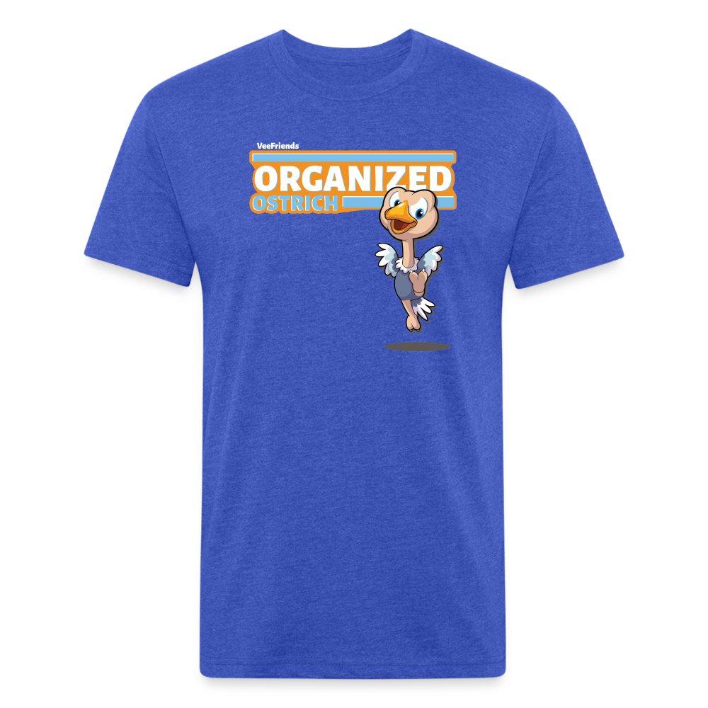 Organized Ostrich Character Comfort Adult Tee - heather royal