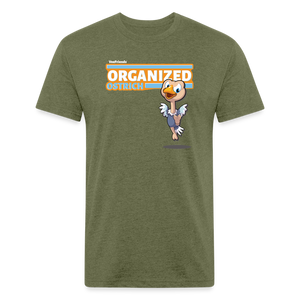 Organized Ostrich Character Comfort Adult Tee - heather military green